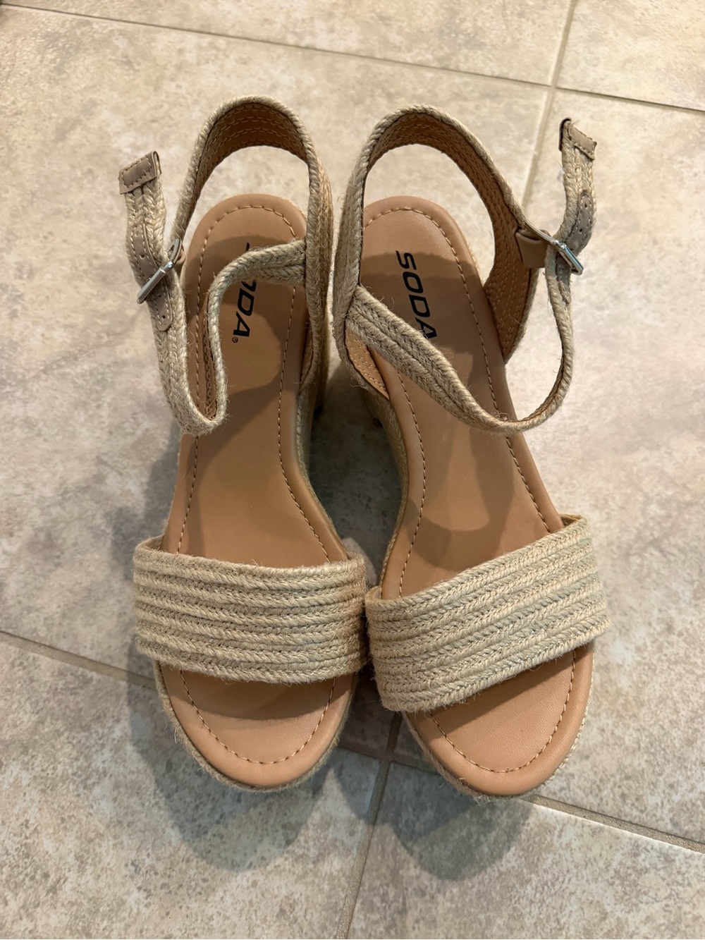 Soda Wedge Sandals